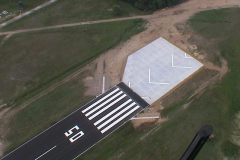 Construcción de cabecera pista aterrizaje, Fuerza Aérea, Melgar